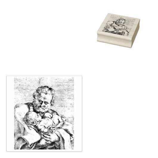 Sint Joseph Rubber Stamp Rubberstempel (Gestempeld)