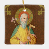 Sint-Joseph (SAU 35) Square Keramisch Ornament (Voorkant)