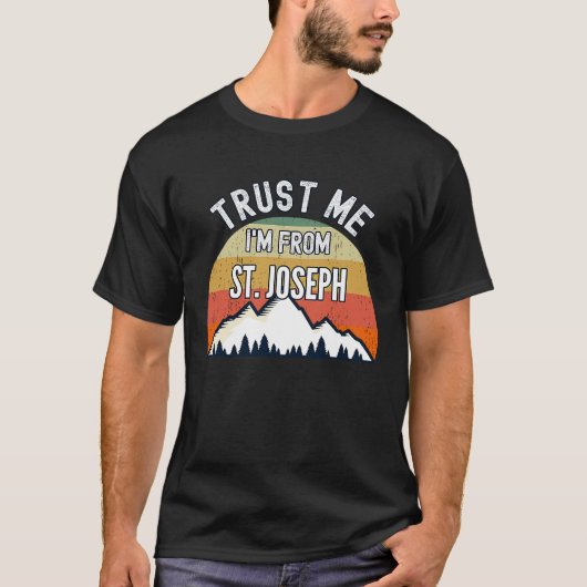 Sint Joseph Trust me Ik ben van Sint Joseph T-shirt (Voorkant)