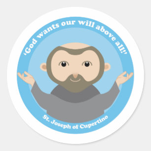 Sint-Joseph van Cupertino Ronde Sticker