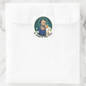 Sint Joseph voor deze Times Vierkante Sticker (Tas)