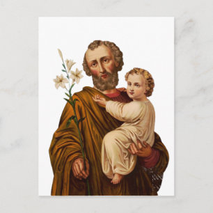 Sint-Jozef Beschermer van de Heilige Familie Briefkaart