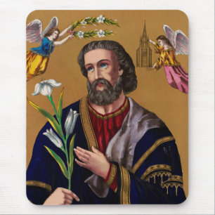 Sint Jozef beschermer van de Heilige Familie Muismat