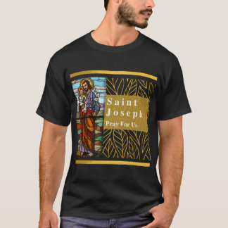 Sint-Jozef en Baby Jesus Saint Joseph katholiek T-shirt