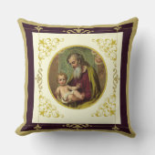 Sint-Jozef en het kind Jezus Katholiek Kussen (Voorkant)