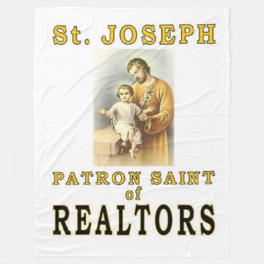 SINT-JOZEF FLEECE DEKEN (Voorkant)