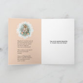 Sint-Jozef Jezus Religieuze Florale  kaart (Binnen)