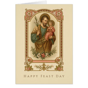 Sint-Jozef Kind Jezus Vintage Katholieke Zegen