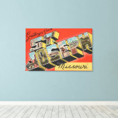 Sint-Jozef, Missouri - Grote letterscènes Canvas Afdruk (Insitu (Houten vloer))