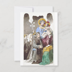 Sint Jozef Patroon van de Universele Kerk Bedankkaart
