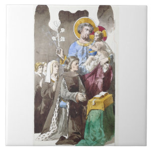 Sint-Jozef Patroon van de Universele Kerk Tegeltje