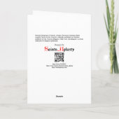 Sint-Jozef, strijder van de kerk (DT 01) Kaart (Achterkant)