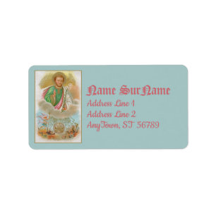 Sint-Jozef van de Kaart "Pilgrimage" (B 01) Etiket