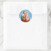 Sint-Jozeffeest Ronde Sticker (Tas)