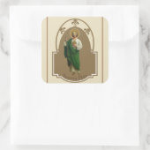 Sint-Judas de apostelneef van Jezus Vierkante Sticker (Tas)
