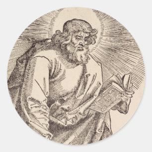 Sint Judas Taddeüs de apostel en martelaar Ronde Sticker