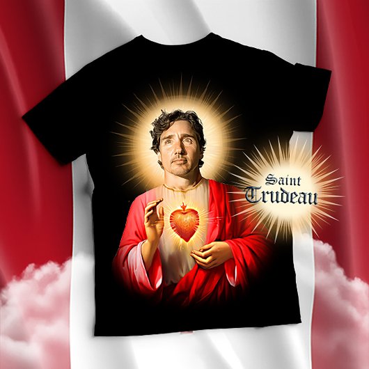 Sint Justin Trudeau Gebed T-shirt