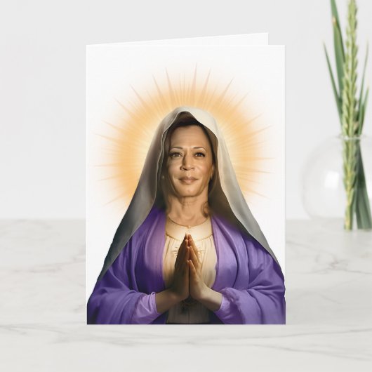 Sint Kamala Harris Gebedsdevotie Kaart (Voorkant)