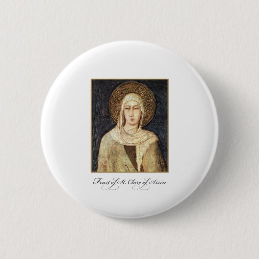 Sint-Karel van Assisi Feast Day Blessings Ronde Button 5,7 Cm (Voorkant)