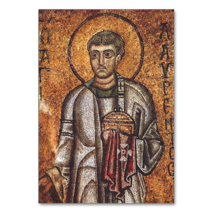 Sint Laurens Orthodoxe Mozaïek Kunstprint Kaart