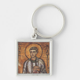 Sint Laurens Orthodoxe Mozaïek Kunstprint Sleutelhanger