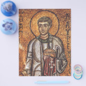 Sint Laurentius Orthodoxe Mozaïek Kunstprint Flyer (Enkel)