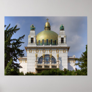 Sint-Leopold-kerk Wenen Oostenrijk Poster
