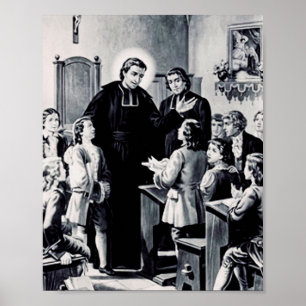 Sint Louis de Montfort Franse priester Poster