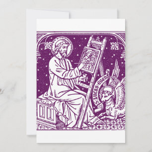 Sint Lucas de apostel en evangelist Kunst Bedankkaart