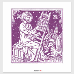Sint Lucas de apostel en evangelist Kunst Sticker
