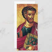 Sint Lucas de Evangelist Orthodoxe icoon (Voorkant / Achterkant)