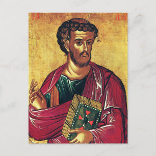 Sint Lucas de Evangelist Orthodoxe icoon Briefkaart