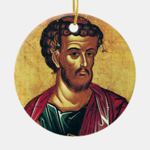 Sint Lucas de Evangelist Orthodoxe icoon Keramisch Ornament