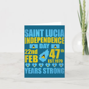 Sint Lucia 47e onafhankelijkheidsdag Lucian trots  Kaart
