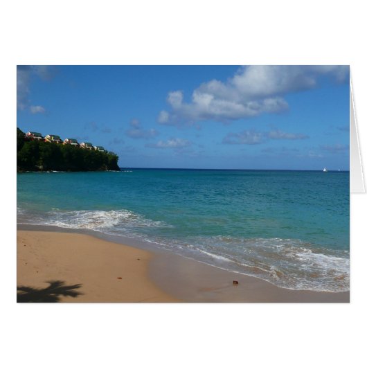 Sint Lucia Beach Tropisch Vacation Landscape (Voorkant Horizontaal)