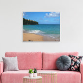 Sint Lucia Beach Tropisch Vacation Landscape Canvas Afdruk (Insitu (Woonkamer))