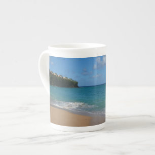 Sint Lucia Beach Tropisch Vacation Landscape Porselein Kop
