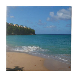 Sint Lucia Beach Tropisch Vacation Landscape Tegeltje