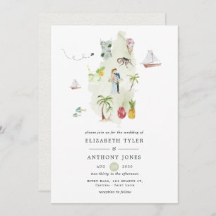 Sint Lucia Destination Wedding Kaart