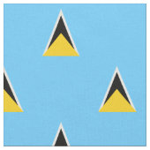 Sint Lucia Vlag lichtblauw Stof (Close Up)