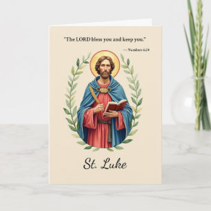 Sint-Luciadag Godse Zegen Bloemenkrans Kaart