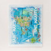 Sint Maarten Antilles Reismap Legpuzzel (Verticaal)
