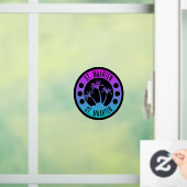 Sint Maarten Blue en Paarse gradiënt Sint Martin Raamsticker (Huis)