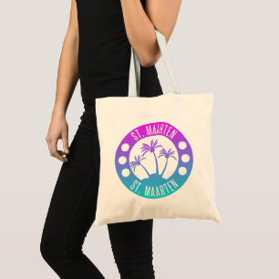 Sint Maarten Blue Gradient Sint Martin Tote Bag