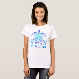  Sint-Maarten Blue Zee Turtle Souvenir T-shirt