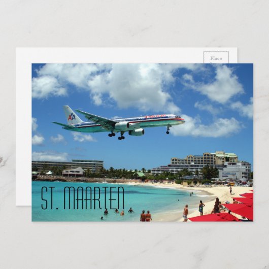 Sint-Maarten briefkaart (Voorkant / Achterkant)