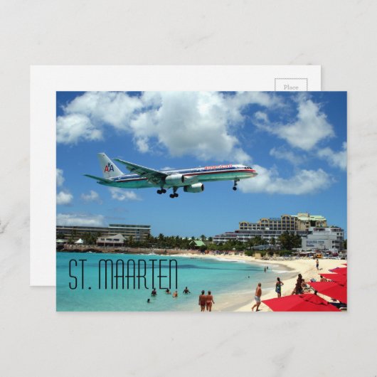 Sint-Maarten briefkaart (Voorkant / Achterkant)