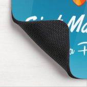 Sint Maarten cartoon van de reisposter. Muismat (Hoek)