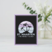 Sint Maarten De vriendelijke eilandretro Sint Mart Briefkaart (Staand voorkant)