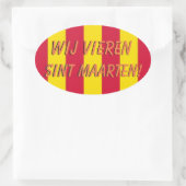 Sint Maarten deur sticker (Tas)